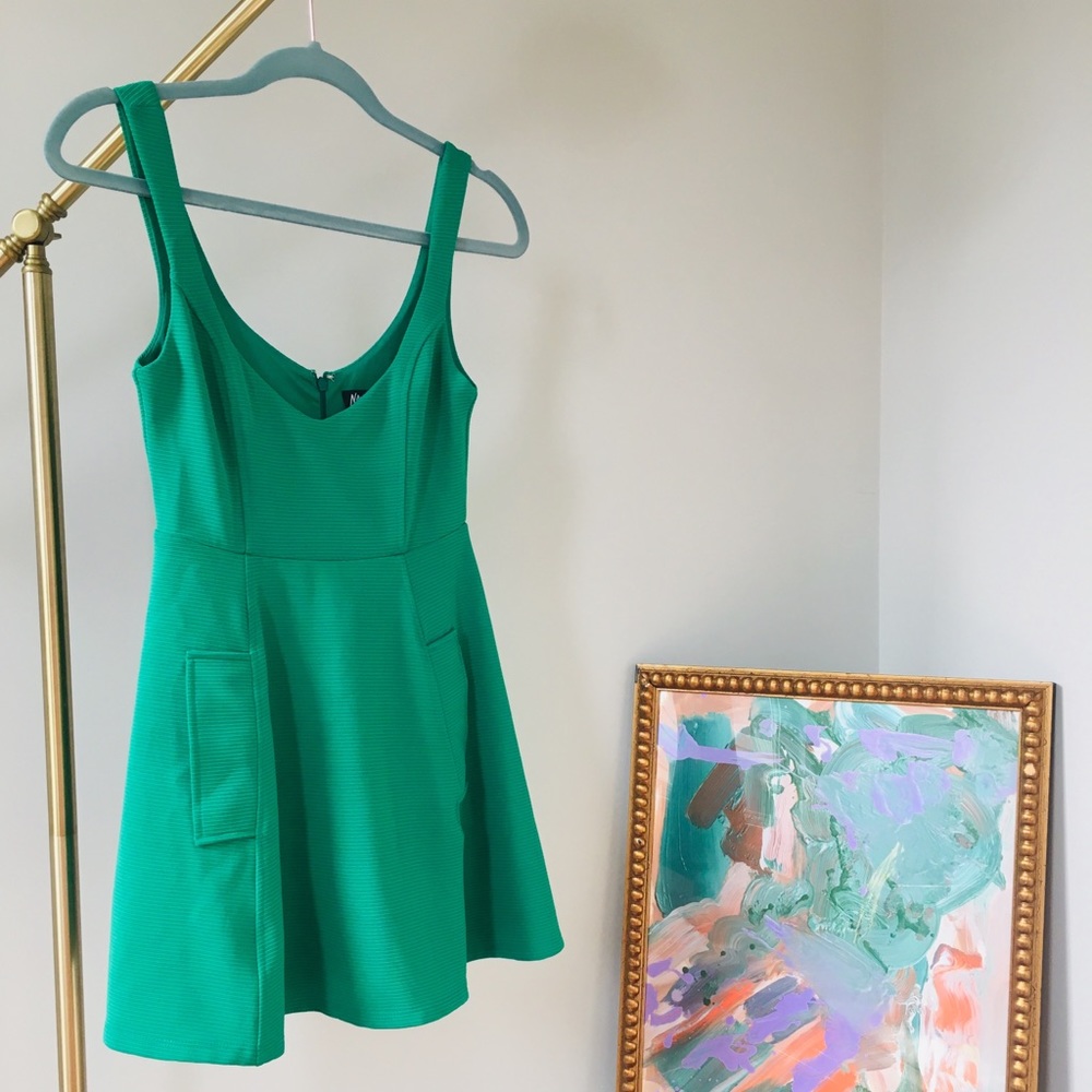 Kelly Green Mini Dress